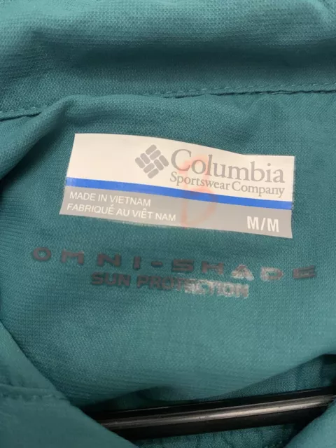 COLUMBIA LONG SLEEVE Omni Shade Fishing Shirt Men’s Medium $18.00 ...