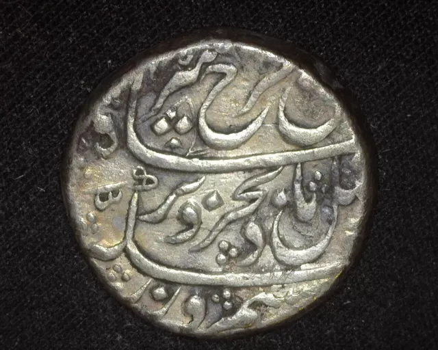 India Mughal Empire Ah1126/3 Rupee Km377.5 Farrukhsiyar Very Fine  ~Fcs-478