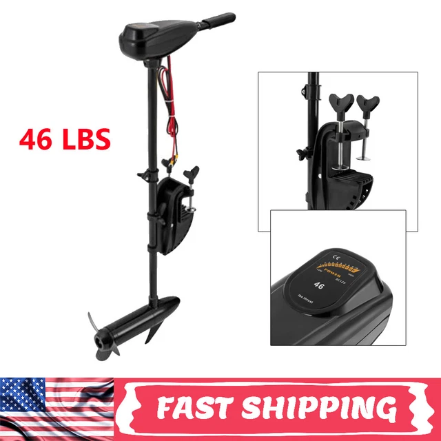 46LBS 12V Outboard Motor Electric Trolling Motor Fishing Boat Engine 480W