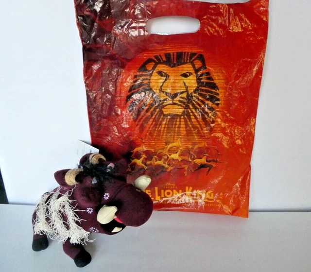 DISNEY &PUMBAA& PLUSH Stuffed Animal Lion King Toy ~ With Tags EUC $13.