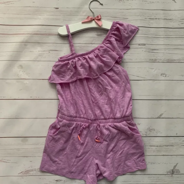 Girls 5 Years - Playsuit - NEXT Purple Shorts One Shoulder Ruffle SUMMER