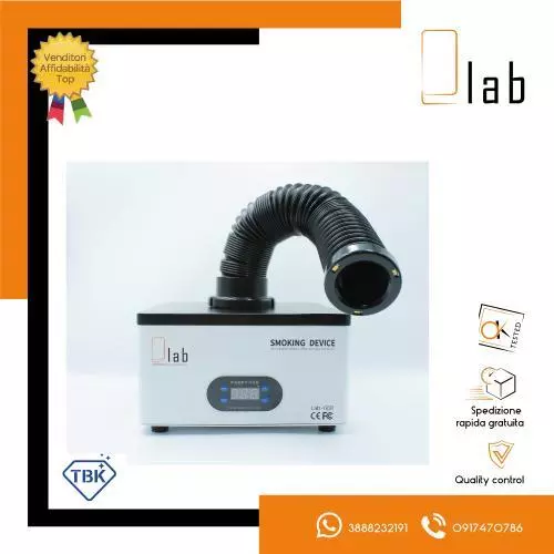 Aspirafumi Aspiratore Con Logo E-Lab Lab-668 Tbk Saldatura Da Banco Riparazione