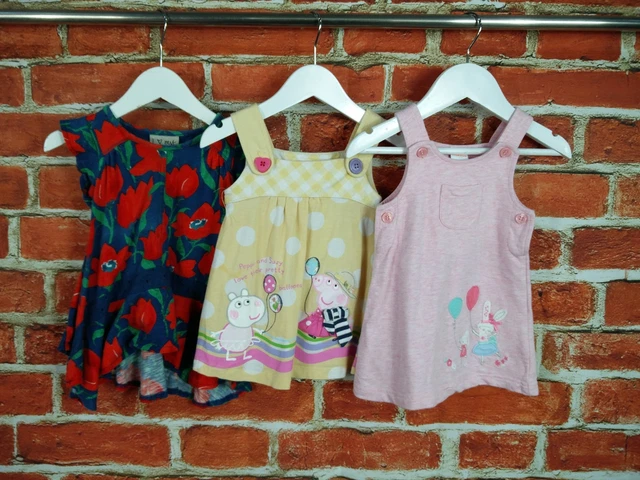 Pacchetto Abito Bambina Età 6-9 Mesi Prossimo Blu Zoo Set Peppa Pig Estate 74Cm