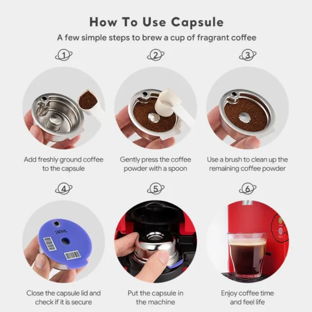 Esperienza caffè personalizzabile con cialda filtro riutilizzabile per Bosch Tassimo
