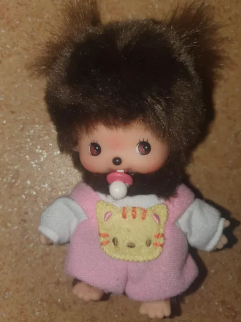 Bebichhichi 13 cm Monchhichi  Mädchen  Baby mit Strampler und Schnuller