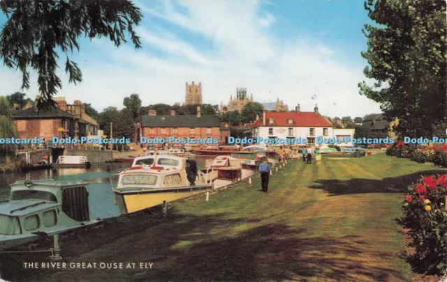 R705890 The River Great Ouse at Ely. J. Salmon. 1970