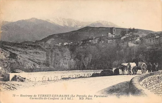 CPA 66 ENVIRONS DE VERNET LES BAINS CORNEILLA DE CONFLICT (beef coupling