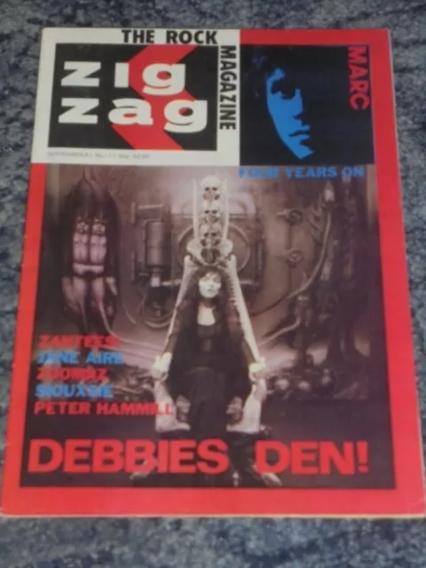 Zigzag Magazine No 117 Sept 1981 Debbie Harry / Marc Bolan / SPARKS / Siouxsie