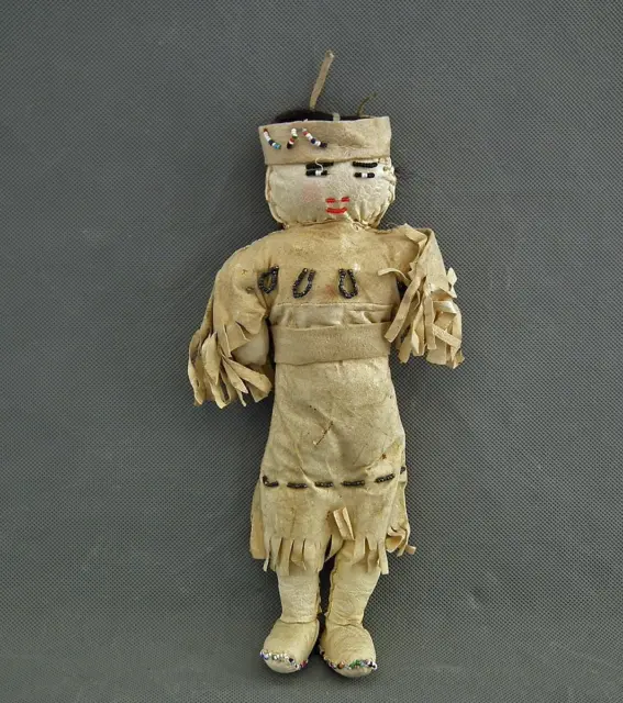 Antique Native American Indian Beaded Boy Doll