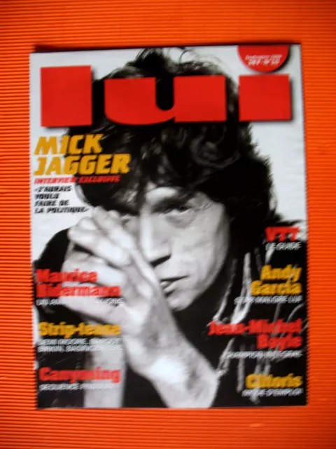 Publicite De Presse Mick Jagger Pour Le Magazine Lui Ad 1996
