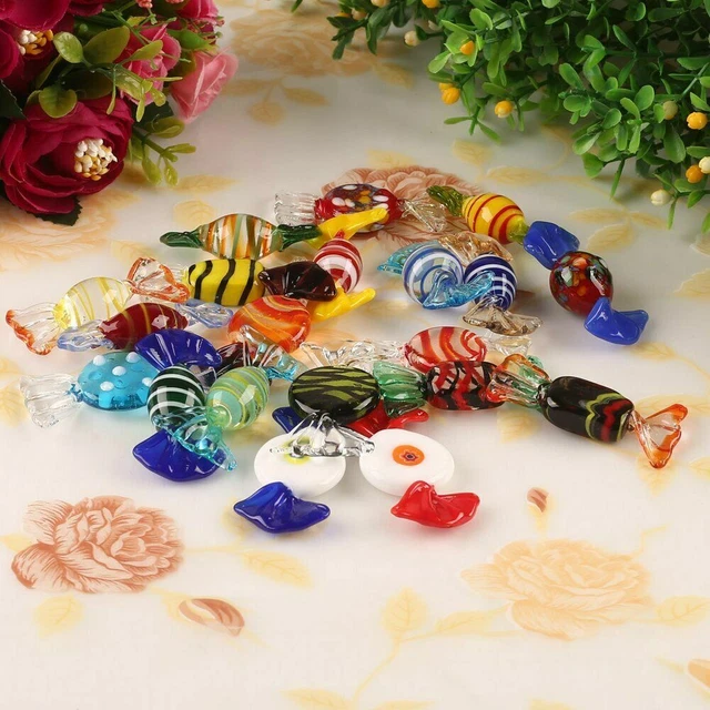 Hand Blown Colorful Glass Sweets Wedding Party Candy Decor Gift Made in Italy