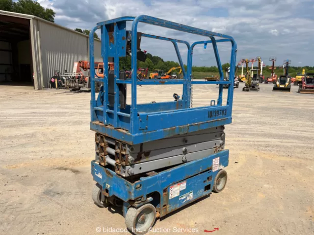 2014 Genie GS-1930 19' Electric Scissor Lift Man Aerial Platform bidadoo