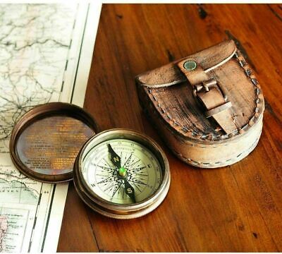 Brass Stanley London 1885 Compass Marine Maritime Vintage Nautical Handmade Gift
