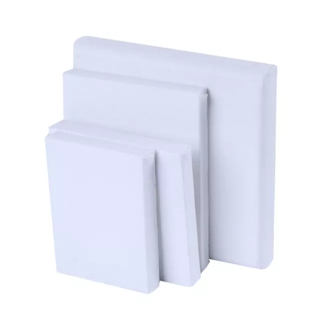 Blank White Mini Small Stretched Artist Canvas Art Board Acrylic Oil Paint3CYB
