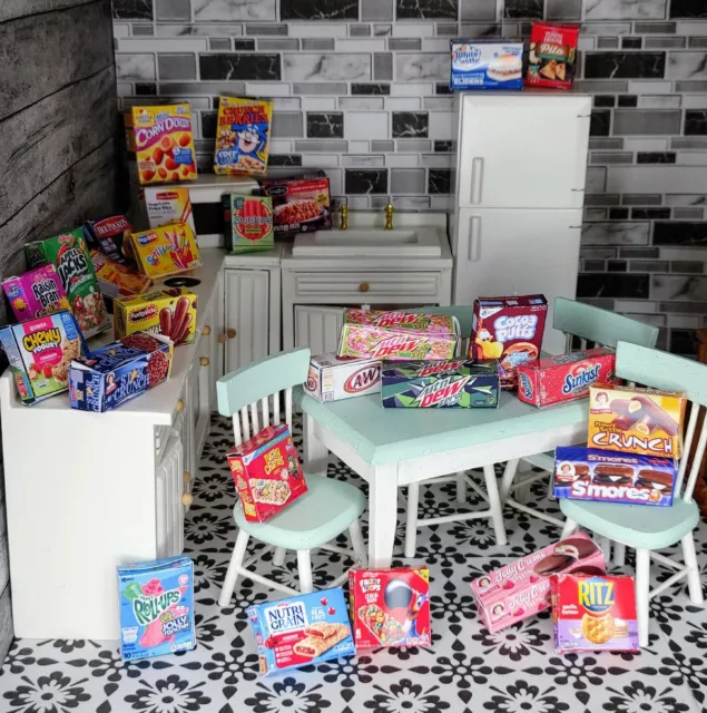 Dollhouse Miniature Food / 15 random pieces / FURNITURE NOT INCLUDED!!!