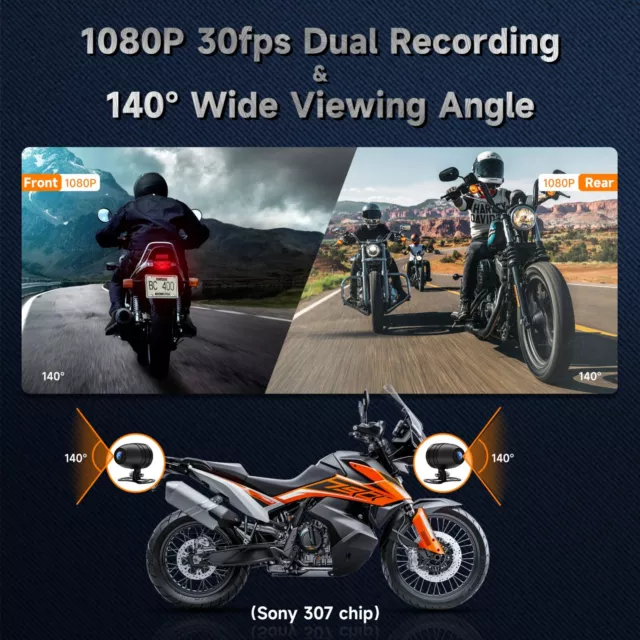 CL876-6.86" Motorcycle Navigator Wireless CarPlay Android Auto with camera &TPMS 3