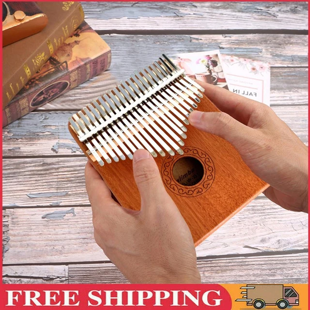 Wooden Kalimba 21 Key Finger Thumb Piano Mbira Acacia Musical Instrument Gift