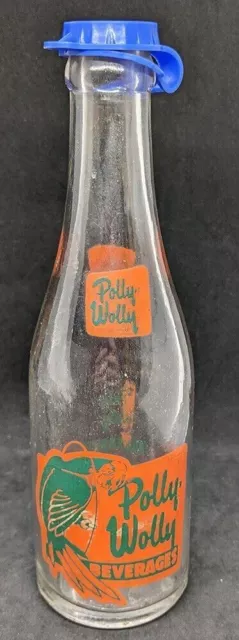 Vintage Soda Bottle From Polly Wolly Beverages - Duluth MN - 7 Fl. Oz - Seven-Up