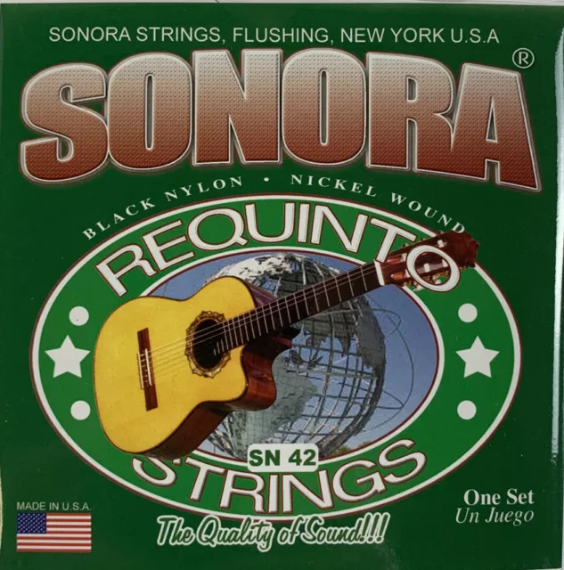 Juego De Cuerdas Sonora Para Requinto. Set Of 6 Strings For Requinto Guitar SN42