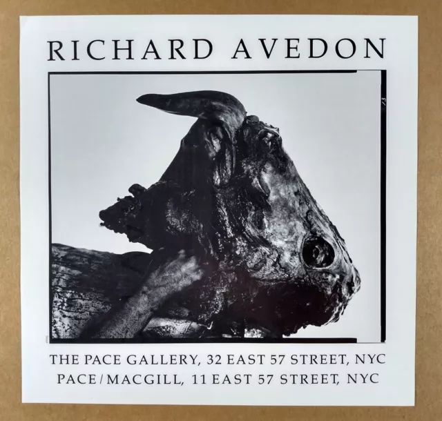 1985 Richard Avedon The Pace Gallery vintage print Ad