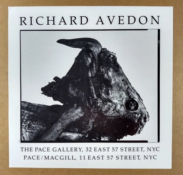 1985 Richard Avedon The Pace Gallery vintage print Ad