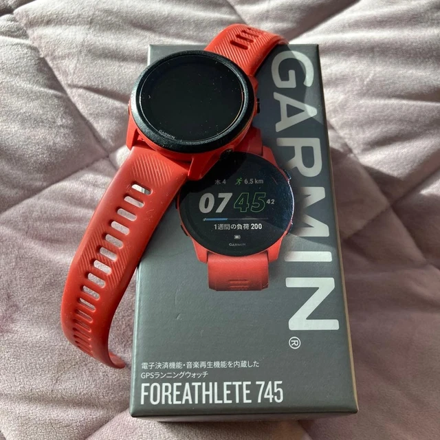 GARMIN FOREATHLETE 745 Magma Red GPS Running Watch Used $410.04