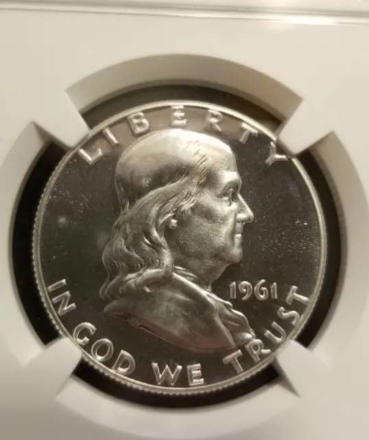 1961 Franklin Half Dollar Proof NGC PF 67 PR67 Frosty Coin 50C