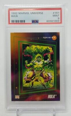 1992 Impel Marvel Universe Incredible HULK Origins PSA 9 Mint (#60981669) #161
