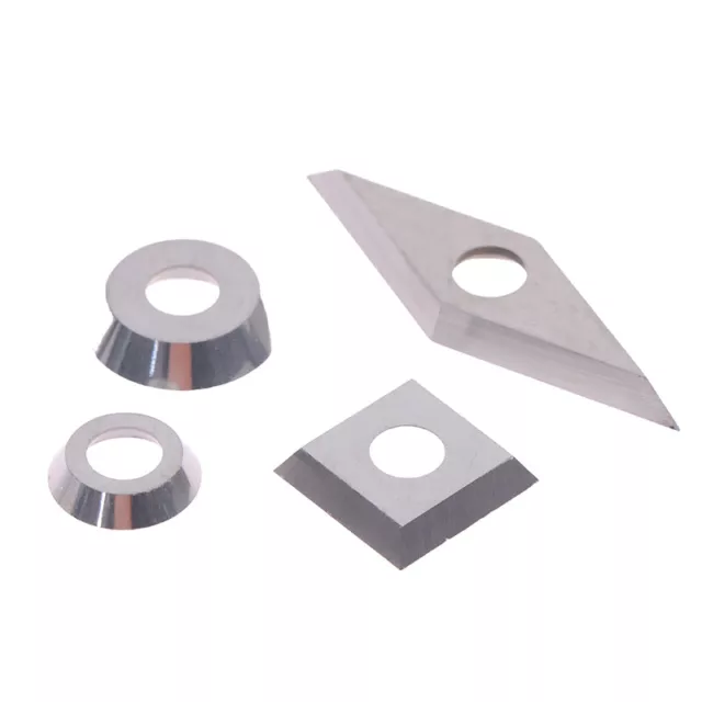 4Pcs Tungsten Carbide Cutters Inserts Set For Wood Lathe Turning Tools Universal