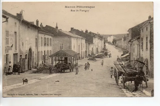 MARON - Meurthe et Moselle - CPA 54 - Bureau de Tabac rue de Flavigny