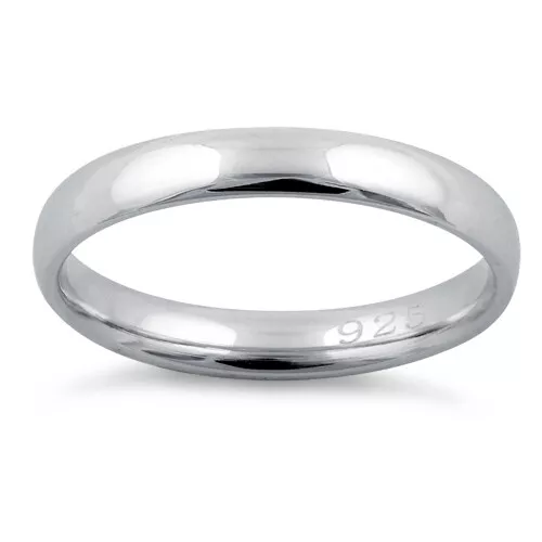 925er Sterling Silber Hochzeits Allianz Verlobungs Ring Liebe Freundschaft 2