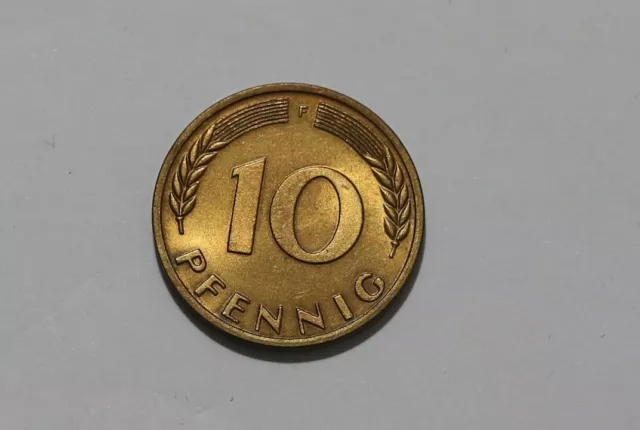 Germany Federal 10 Pfennig 1950 F High Grade B43 #Z3710