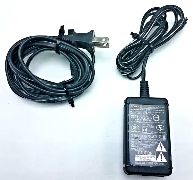 Adaptador de alimentación de CA OEM AC-LS5 Sony Cyber-shot DSC-P92 DSC-P93 DSC-P100 DSC-P120