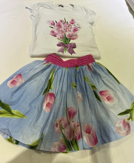monnalisa skirt set age 7 years