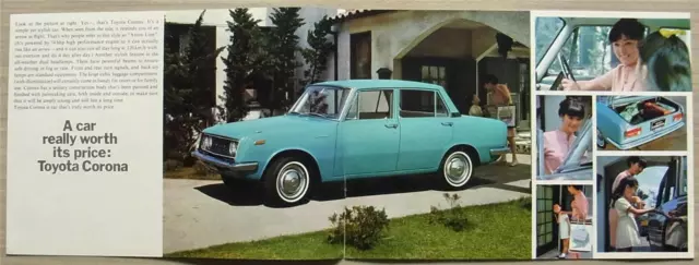 TOYOTA CORONA Mk II Car Sales Brochure c1970 #77420 2
