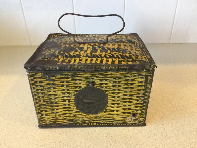 ANTIQUE RA PATTERSON Tobacco Company Richmond VA Tin Metal Tobacco Box Cut  Plug $24.99