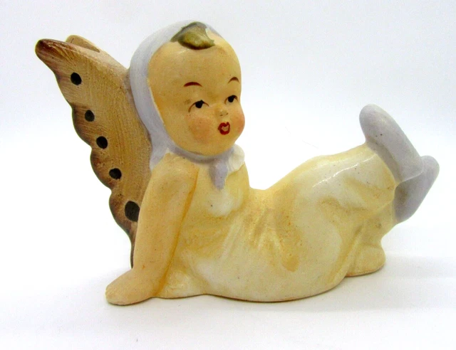 Vintage Pixie Baby Boy Figurine with Butterfly Wings Made in Japan