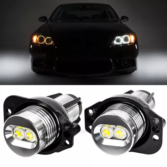 2X LED Angel Eyes Für-BMW E90~E91 XENON WEISS Standlicht Für BMW Corona Ringe