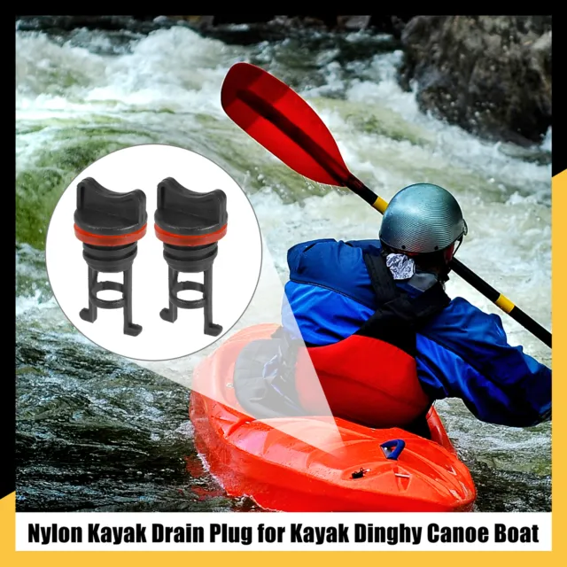 Universal Pieza de 4 Tapón de Drenaje de Kayak Tapón de Drenaje de Hilo de Nylon 2