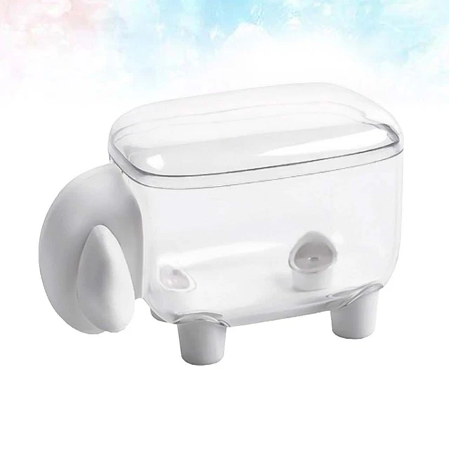 Caja palillo de dientes para animales creativo divertido soporte de almacenamiento de acrílico algodón cosmético