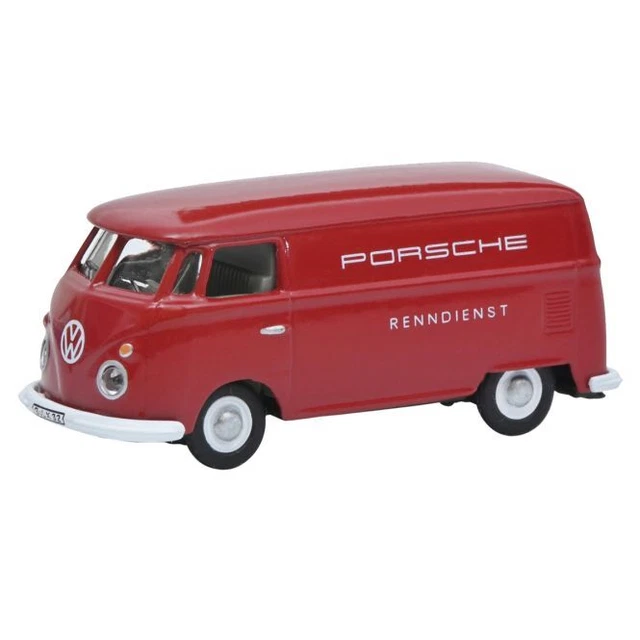 Modellfahrzeug VW T1 »Porsche Renndienst« rot.