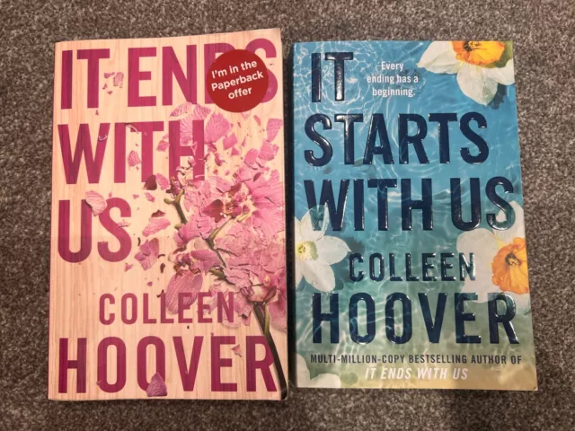 Colleen Hoover-  It Starts With Us And It Ends With Us Paperbacks