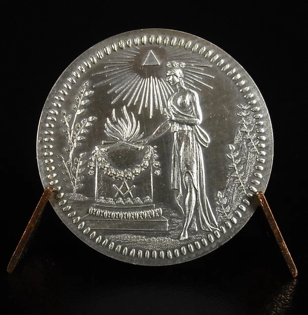PILLULIER ANCIEN MÉTAL argenté (symboles maçonnique) EUR 25,00