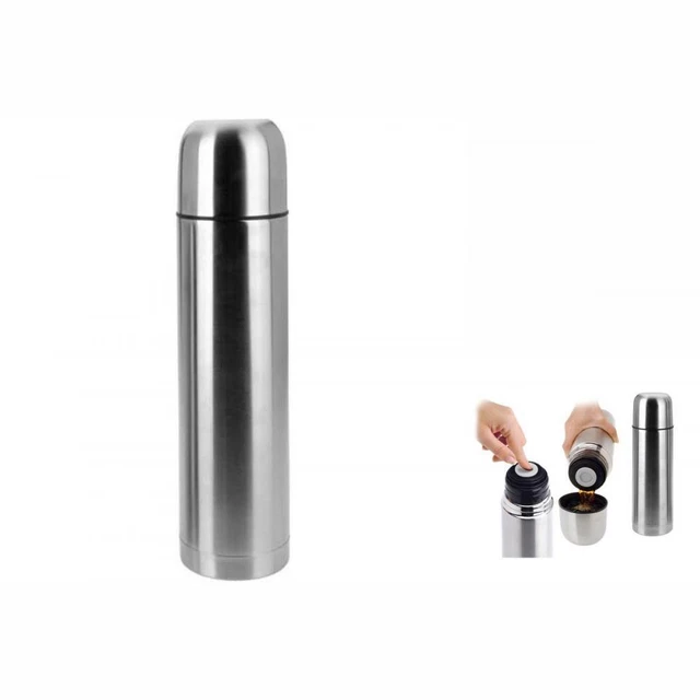 Termosina con tappo donatore Excellent Houseware acciaio inox 1 L