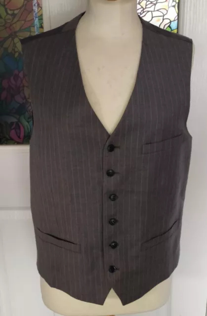 Julien Macdonald Grey Smart Formal Waistcoat Size M , chest 42"
