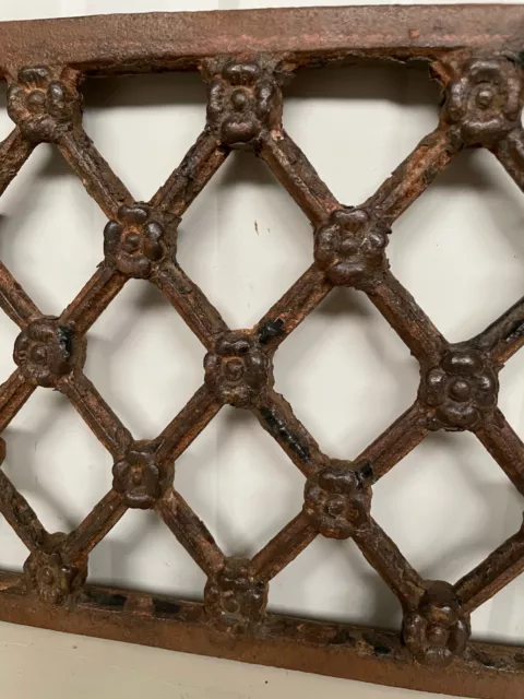 A Beautiful French Antique French Cast Iron Fence Deco Piece panel