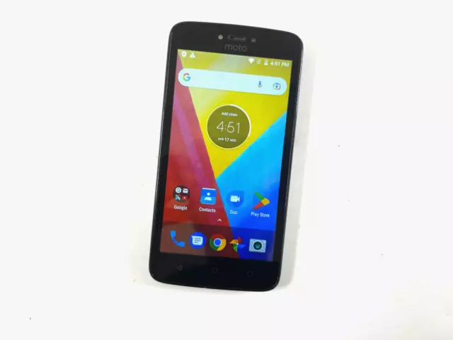 Motorola Moto C Black Unlocked Dual Sim 16GB 1GB RAM Average Condition 989