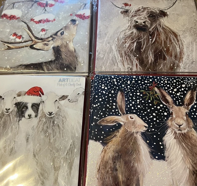 Christmas Cards Job Lot 4 Packs Of 6