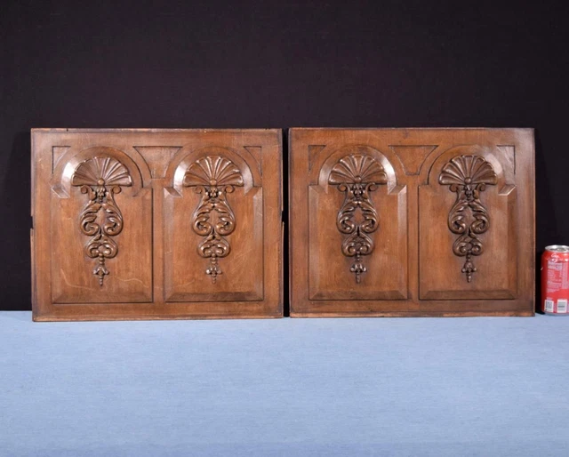 *Pair of Vintage French Carved Architectural Panels/Trim in Solid Wood 2