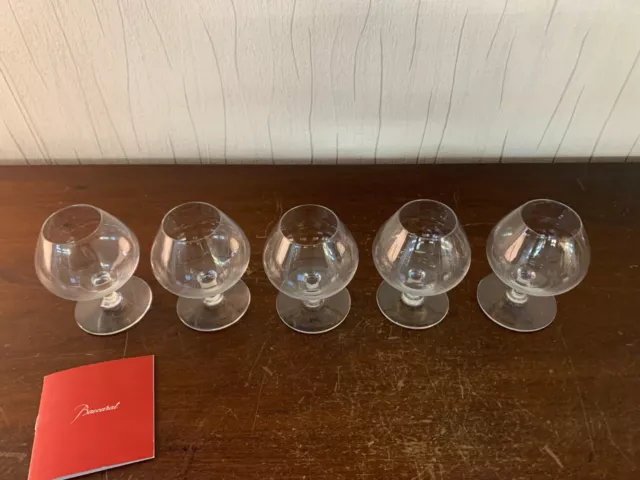 Lot de 5 verres à cognac en cristal de Baccarat (prix du lot) 2